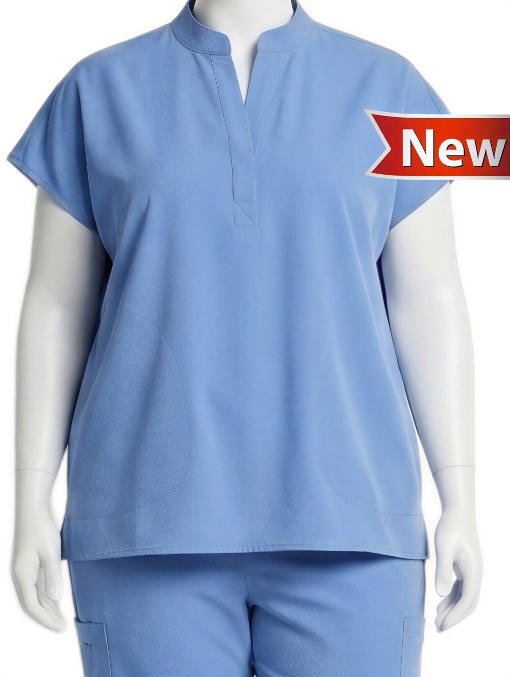 NIB NWT FIGS Rafaela Oversized Scrub Top Ceil Blue Sz 4XL